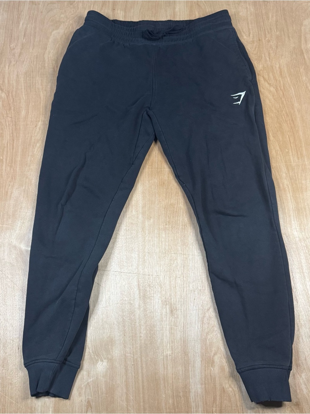 Gymshark Mens Black Drawstring Sweatpants Joggers Size Medium